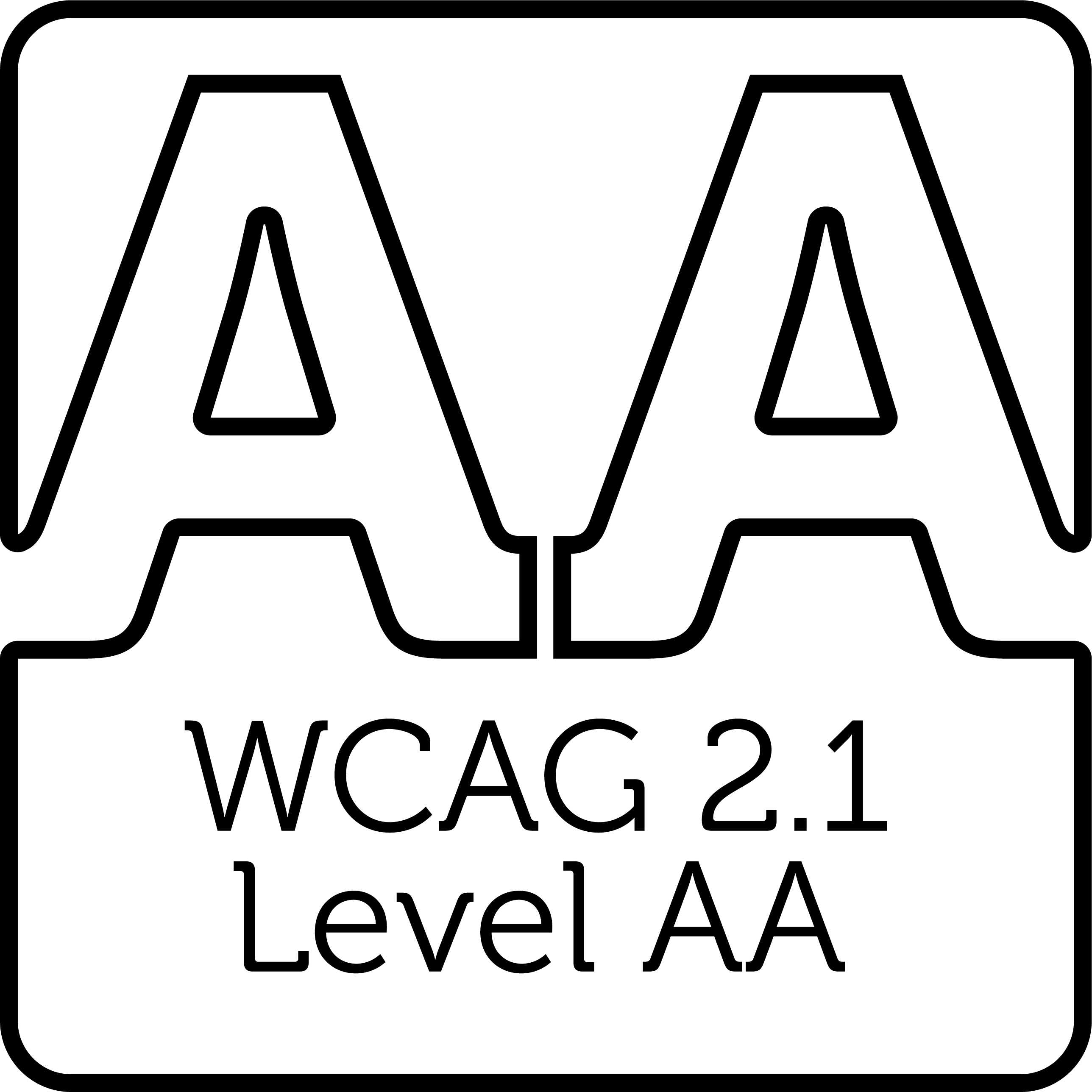 WCAG 2.1 Level AA Compliant